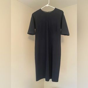 MaxMara Italy Navy Blue Wool Dress